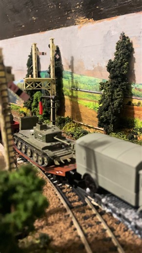 A new era is being presented on Poppywood. Wartime Britain is remembered as a medical and supply train passes a waiting train full of vehicles. #tiktoktrainnerds #fyp #trainnerds #hornby #modelrailway