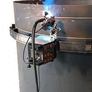 [Hot Item] Wincoo Tank Welding Tractor for Horizontal and Vertical Seam Welding Machine with MIG Welder Power Source Welder