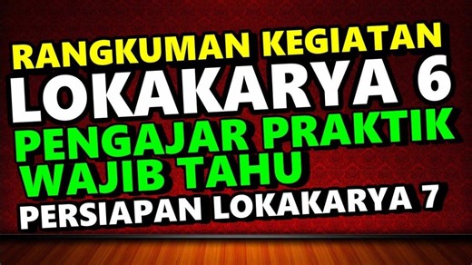 Contoh Isi Lembar Rencana Penguatan Kompetensi Diri Guru Penggerak Lokakarya 6, Lengkap dengan PDF - TribunStyle.com