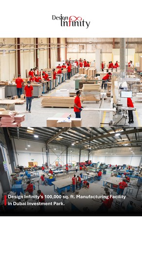 With a combined 100,000 sq. ft. manufacturing facility in Dubai Investment Park—including our 60,000 sq. ft. solar-powered joinery and upholstery facility, complemented by a dedicated 40,000 sq. ft. space for metal, glass, and signage production—we manage all aspects of manufacturing and project timelines in-house. This fully integrated approach ensures end-to-end delivery under one roof, guaranteeing superior quality, faster turnaround times, and complete control over every project detail. Cont