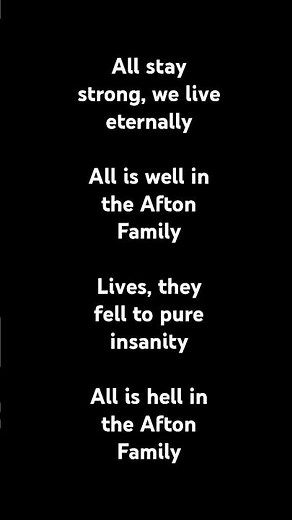 KryFuZe - Afton Family (lyrics) #lyrics #music #song