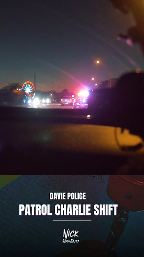 On Patrol with Davie Police Charlie Shift!In this Police Vlogs, We took a ride with Ofc.Caleb Smith as he answered some calls for service. Including a vehicle bailout, occupied stolen vehicle, and other miscellaneous calls. | Nick OFF Duty