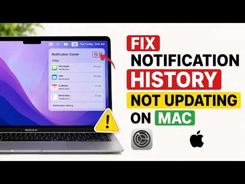 How to Fix Notification History Not Updating on Mac