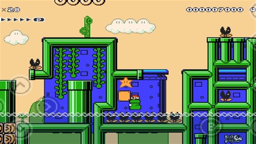 [smm:we]自制地图:超级马里奥兄弟3 mixed demo 1 6-4