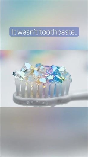 I squeezed it and it turned into CRYSTALS?! 🤯