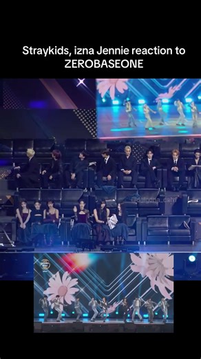 Stray Kids and Jennie's Reaction to Zero Base One at GDA