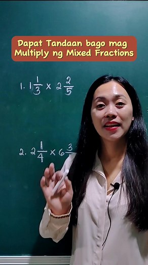 5.9K views · 307 reactions | Dapat Tandaan Bago mag Multiply ng Mixed fractions #math #fractions #MultiplyingFractions #learningmath #supporteducators #unangmathlesson | Unang Math | Facebook