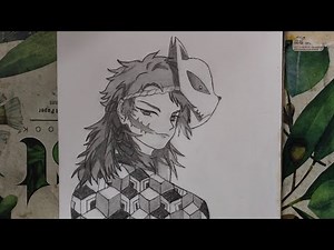 How to draw sabito | demon slayer anime sketch. #Sabito #DemonSlayer #AnimeSketch #PencilDrawing