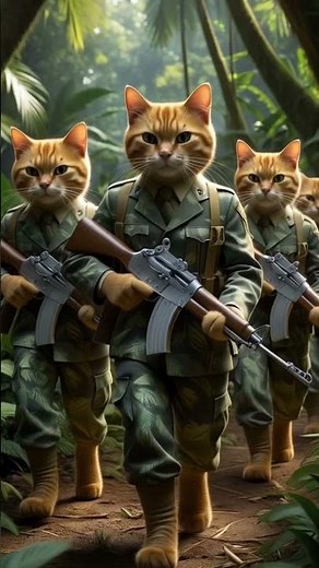 "Military Cats on a Mission – You’ve Never Seen Cats Like This!" #CatSoldiers #MilitaryCats #shorts