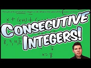 Standardized Test Question- Sum of 4 Consecutive Integers