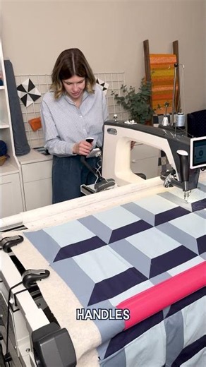 Quilting Using a Pantograph and Laser