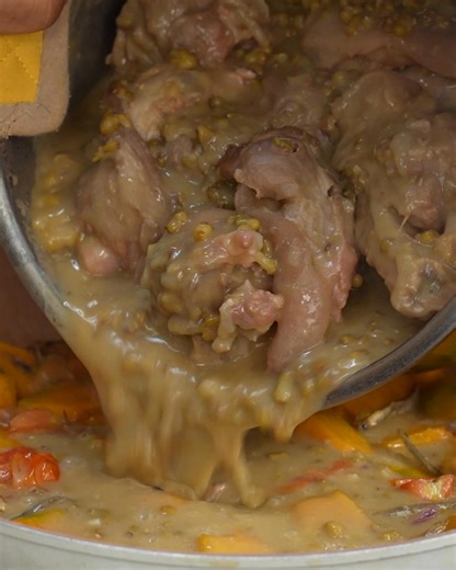 Warm, hearty, and full of flavor—Chef Tatung shares his special childhood favorite Ginataang Monggo with Pata (mung beans with pork hock in coconut milk). This comforting Filipino dish combines the nutty taste of monggo, the rich creaminess of gata (coconut milk), and the tender, savory goodness of pork hock. Ingredients Set A Water for boiling ½ Kg Monggo, Soak in water 1 Pc Pata, chopped 2 Sachet Maggi Magic Sarap Set B Oil for sauteing ¼ Cup Onion, minced 2 Tbsp Garlic, minced 1 Tbsp Ginger, 