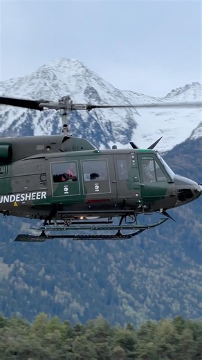 Most iconic Helicopter Sound. The Huey! #austria #helicopter #huey