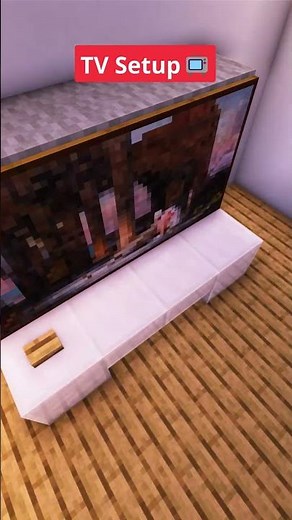 Minecraft Easy TV Setup📺 #shorts
