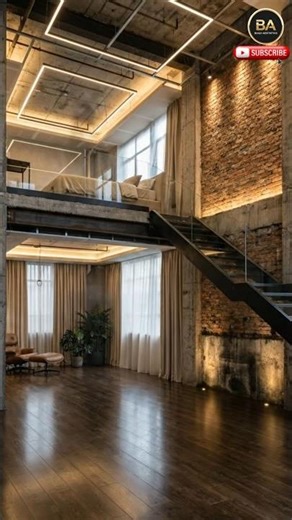 Industrial Steel & Glass Loft Bedroom | Transformation #shorts