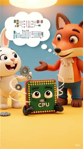 CPU Kya Hota Hai? 🧠 Bunny Learns The Brain of Computer! | Kids Learning #CPUExplained #KidsEducation