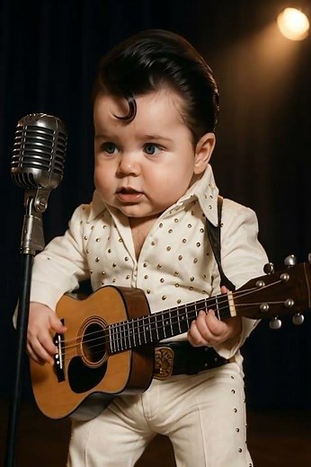 Baby Elvis performing I’m All Shook Up