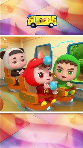 ⭕Shapes Song | GoGoBus Teach Us The Shape 🚌 #shorts #kidssong #gogobus