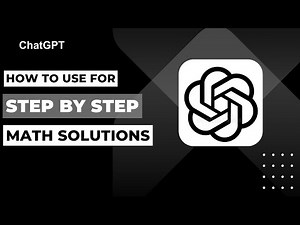 How To Use ChatGPT For Step By Step Math Solutions !