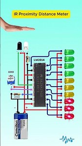 😲 Object Distance Indicator Using IR Sensor #Shorts