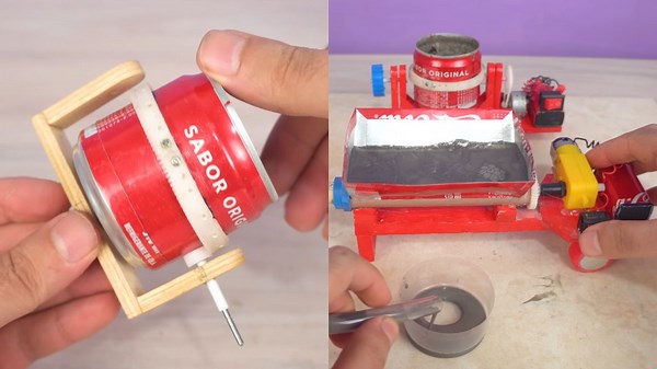 How to Build Mini Construction Machines Using Soda Cans