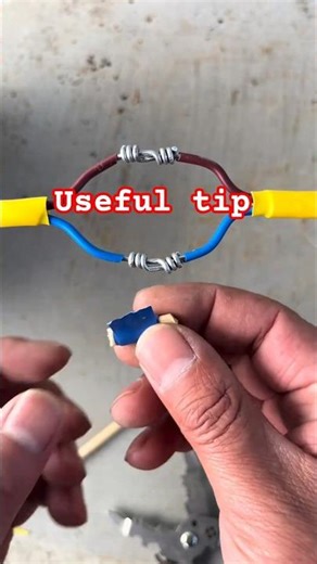 Extremely useful tips for wrapping electrical tape #tips #tricks #electrician #wiring