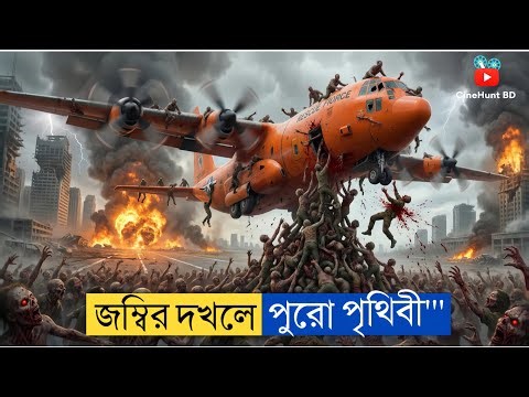 জম্বি ভাইরাসের ভয়ে মানুষ প্লেনে বন্দি || Zombie Virus movie Explained in Bangla, CineHunt BD
