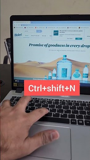 Open private incognito tab in Chrome Browser using this keyboard shortcut