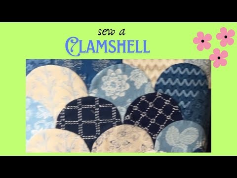 How to sew the clamshell pattern while I tackle this unfinished bag project