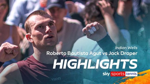 Jack Draper vs Roberto Bautista Agut | Indian Wells highlights