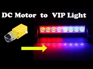 How to Make VIP LIGHT | POLICE LIGHT With DC Gear Motor