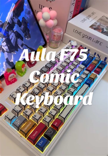 Aula F75 Comic Keyboard Review and Setup Guide