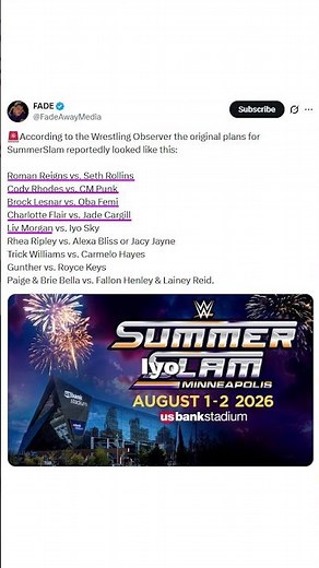 WWE’s LEAKED SummerSlam 2026 Card Changes EVERYTHING!