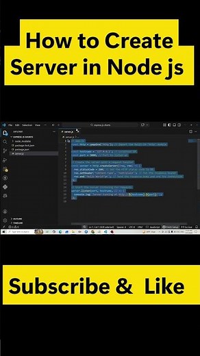 Node.js Server Setup for Beginners 🚀 Express in 30 Sec #coding #nodejs