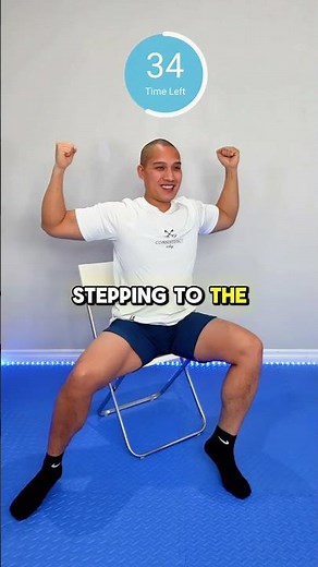 Seated Block Jacks Exercise for Beginners #beginnerworkout #chairworkout #beginnercardio