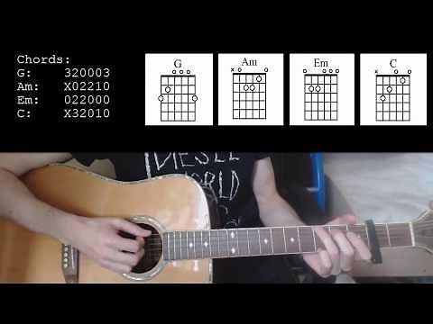 Beyonce - Halo EASY Guitar Tutorial