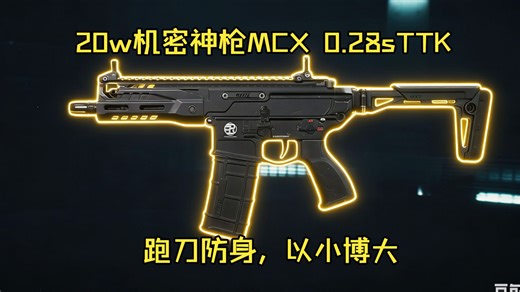 【大坝性价比枪械】新晋机密神枪，20wMCX全面解析，实战胸腹0.28sTTK！太有出息了MCX