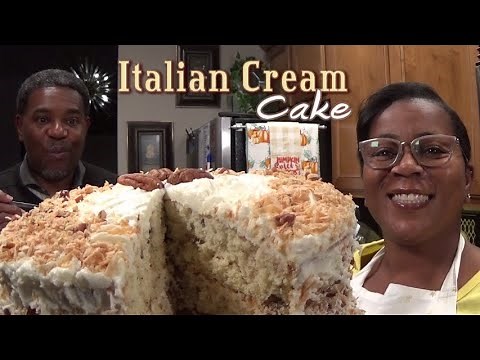 Italian Cream Cake | 🥥Coconut Pecan Cream Cheese Icing | Highly Requested Video | #EasyPeasy&Good