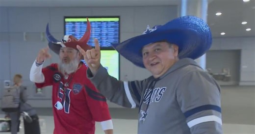 Football fans land at Pittsburgh International Airport for NFL draft