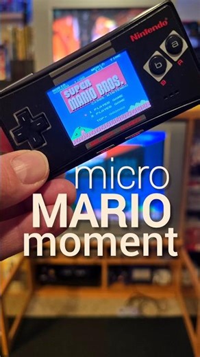 Micro Mario Moment 🍄 Hidden 1-Up. GBA Micro and Game Room Sounds.
