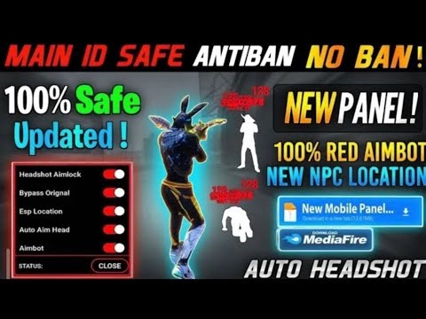 Free Fire OB52 Antiban Headshot Panel | ModMenu + Injector OB52 100% Safe#freefire #ob52