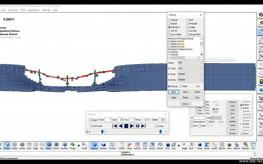 LS-DYNA爆破分析（钢筋混凝土柱）