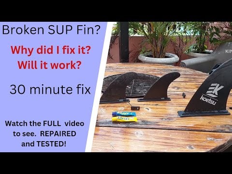 Broken Inflatable Paddleboard Fin? No problem! Easy fix!