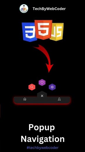 Day 34: How To Build a Popup Navigation Using HTML, CSS & JavaScript (For Beginner)