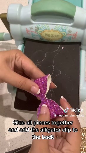 DIY Glitter Leather Hair Bow Tutorial