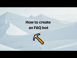 How to make a chatgpt FAQ bot for your business - (2024)