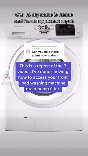 How to Access Your Front Load Washing Machine Drain Pump Filter