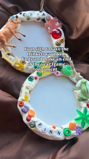 60K views · 11K reactions | Your sign to save the trinkets they find and make an ornament in 2026 #trinkets #christmasornaments #kidsideas #kidscrafts #2026 | Our Gracious Farmhouse | Facebook