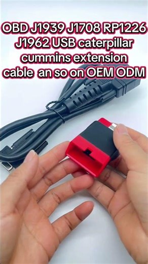 OBD J1939 J1708 RP1226 J1962 USB caterpillar cummins extension cable #diagnosis #automotiveparts