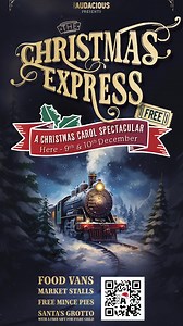 181 reactions · 67 shares | YOU are invited to our Christmas services at !Audacious Church, Manchester. The Christmas Express in Central Manchester (9th & 10th Dec) A Christmas Carol Spectacular at !Audacious Church that's Fun for the Whole Family including Food Vans, Market Stalls, Free Mince Pies and Santa's grotto with a FREE gift for every child. These events WILL sell out so book your FREE tickets today at audaciouschurch.com/christmasmcr | Audacious Church | Facebook